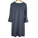 Talbots  Merino Wool Flounce Sleeve Sweater Dress Shift in Gray, Size Small Photo 9