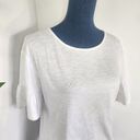 ZARA  Basic Collection White TShirt Ruffle Sleeves Photo 2