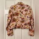 Bandolino  cotton blazer jacket pink embroidered floral pattern 2 button Size 4 Photo 1