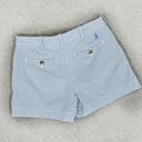 Polo  Ralph Lauren Pinstripe Cotton Chino Shorts Blue White Size 2 Photo 5