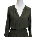 Rails  Jasmine Olive Speckled Split V Neck Long Sleeve Mini Dress Small Womens S Photo 2