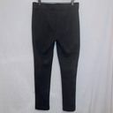 Andrew Marc  Black Faux Suede Pull On Elastic Waist Business Casual Pants Photo 5