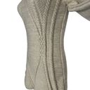 Pattyboutik  Women's Beige Cable Knit Long Sleeve Sweater Size Small Photo 1