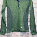 Nike  element stay warm seamless long sleeve running shirt half zip knit pullover Photo 2