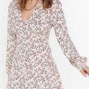 Nasty Gal Long Sleeve Floral Mini Dress Photo 0