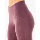 Fabletics Trapunto 7/8 High Waisted Midi Ankle Leggings Corset Quilted Mauve S Photo 2