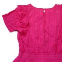 Love Shack Fancy NWT  Natasha Mini in Watermelon Ice Pink Ruffle Cotton Dress XL Photo 6