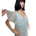 Birdy Grey  Hannah Empire Maternity Dress flutter sleeves Chiffon Sage size XXL Photo 7