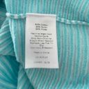 Talbots T by TALBOT’S Aqua Blue White Striped Sweater Size Medium Photo 6