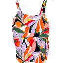 Anne cole NWT  Asymmetrical Side Tie Tankini Swim Top Plus Size 18W NEW Photo 0