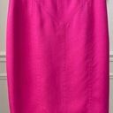 Escada Silk Pencil Skirt Barbie Hot Pink Fuchsia Magenta 36 S Photo 0