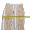 BCBGeneration  Midi Pencil Skirt Sand Combo Ivory Tan Stripes Pockets Size 6, S23 Photo 8