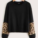 SheIn Cropped Cheetah Sweater Photo 0