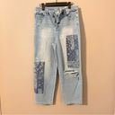 Style & Co  Petite High-Rise Patchwork Vintage Classic Mom Jeans Size 6 Petite Photo 2