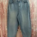 INC  Light Indigo High Rise Studded Cropped Mom Jeans Photo 1