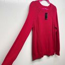 kim rogers  Cotton Red Pullover Knit Women's Sweater Size Medium Breathable Photo 4