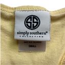 Simply Southern Sleeveless Yellow Summer Pineapple Tank Top Small Photo 5