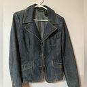 DKNY Jeans Medium Wash Fitted Denim Blazer Jacket Size Medium Photo 0