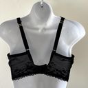 Natori  Bra Womens 34G Black Cherry Blossom Convertible Lace Plunge Photo 1