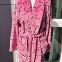 Juicy Couture  pink and black script robe Photo 0