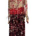 Rococo  Sand Floral Maxi Dress Colorful Silk Photo 2