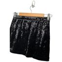 Abound New Nordstrom  Crushed Velvet Velour Mini Retro 90s Y2K Skirt Black S Photo 2