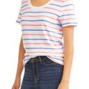 Time And Tru  Short Sleeve Striped T-Shirt White Photo 2