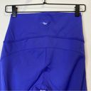 Saucony NEW Women’s  7/8 Ankle Running Leggings Electric Blue Mesh Detail Small Photo 7