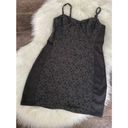 American Eagle  Black Floral Lace Sleeveless Tank Bodycon Mini Dress Size 8 Photo 1