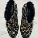 Shoedazzle Sheba Gold Flake Cheetah Leopard Print Booties Size 7 Photo 5