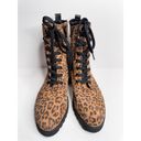 Donald Pliner  Boots Size 9.5 Leather Animal Print Classic Hiker Design Suede NEW Photo 3