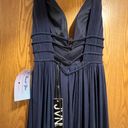 Jovani Long Navy Blue Dress Photo 1