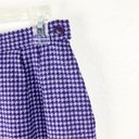 Pendleton  100% Virgin Wool Purple Houndstooth Plaid Pockets Lined Skirt, Size 8 Photo 6