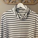 A New Day Striped Turtleneck Sweater White Sz L Photo 2