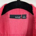 a.n.a  Pink Lightweight Cotton Summer Shortsleeve Rolled Tab Button Women Shirt XL Photo 4