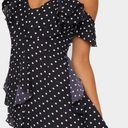 Pretty Little Thing Black Polka Dot Dress Size 2 Photo 1