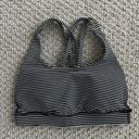 Lululemon black striped energy bra Photo 0