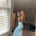 Jovani Blue Prom Dress Photo 2