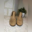 Jack Rogers  Tan Suede Ankle Booties Low Heel Slip On Boots sz 9.5 M Photo 3