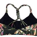 JoyLab  Tropical Leaf Braided Racerback Sports Bra Photo 3