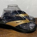 Aerosoft Metallic Glitter Thong Chunky Sandal Shoes Photo 0