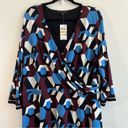 INC  International Concepts Dress Asymmetrical-Hem Geoprint Wrap Dress Sz 3X NWT Photo 4