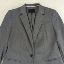 Banana Republic  Luxe Brushed Mini Dot One Button Blazer Jacket Gray Women's 6 Photo 2