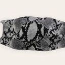 Black Gray Snake Skin Face Mouth Adjustable Mask Cover Photo 3