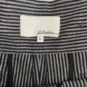 3.1 Phillip Lim  Black Linen Blend Pinstripe High-Rise Paper Bag Shorts Size 8 Photo 4