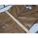 Laundry by Shelli Segal  Women's Brown Faux Leather Blazer Jacket XL #1869 Photo 5