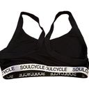 SoulCycle  BLACK WHITE COTTON BRALETTE LOUNGEWEAR RACERBACK TOP S Photo 1