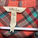 Matilda Jane  Noble Button Down Plaid Coral Lace Cottagecore Tunic Top small Photo 6