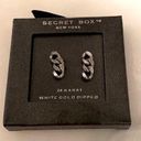 Secret Treasures  NIB SECRET BOX silver tone chain stud earrings Photo 0