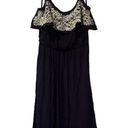 Luxology NWT  Navy Off The Shoulder Maxi Dress Size 4 Photo 1